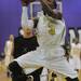 Huron senior Kendall Thomas looks to shoot a basket in the first half against Pinckney during a district match up at Pioneer on Wednesday. Melanie Maxwell I AnnArbor.com